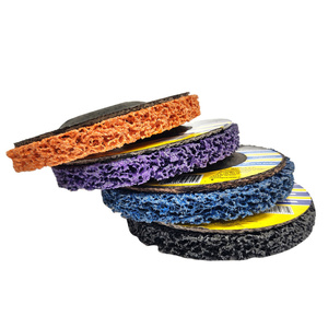 Zestaw ściernic tarcz tarcze do szlifowania metalu stali z włókniną czarna pomarańczowa fioletowa niebieska 125 dysk krążek do usuwania rdzy farby włosy murzyna BRICK METAL WOOD zdjęcie nr 3