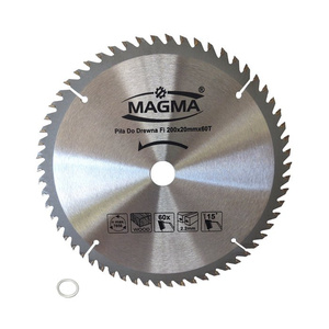 Piła tarcza tarcze do cięcia drewna 200mm 60T z widią 200x20 / 16 mm x 60 zębów widiowa Magma 200x20x60t zdjęcie nr 1