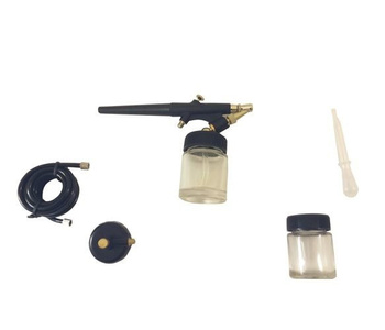 Zestaw do aerografi kompresor TC20 bez butli + AB-130K + AB-138 + Stojak + Zbiornik 502 + Szczoteczki 505 zdjęcie nr 4