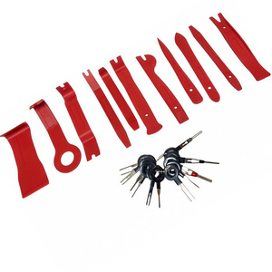 Zestaw ściągaczy do tapicerki 11 cz. spinek kołków łomy dźwignie 11el otwieraki otwieracze klucze trim removal set nylon 11pcs + zestaw kluczy do demontażu pinów wyjmaki i złączy instalacji elektrycznych zdjęcie nr 2