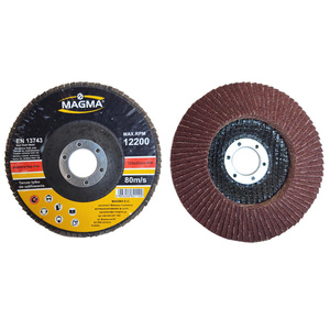 Tarcza tarcze do metalu szlifowania lamelka listkowa 125mm gr80 P80 Magma Tarcza lamelkowa Elektrokorund płytkowa płytkowe zdjęcie nr 3