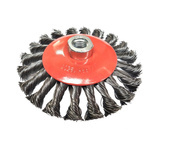 Szczotka boczna tarczowa drut skręcany 125mm x M14 steel brush rotary 125xM14 125M14 125 M14