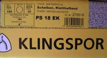 KRĄŻKI NA RZEP  ŚCIERNE KLINGSPOR LUX E 150 PS18EK UNION VIS