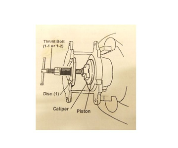 Zestaw do wyciskania tłoczków hamulcowych 12 el.B1001A + zestaw do odpowietrzania hamulców. zdjęcie nr 5