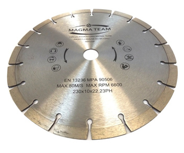 Tarcza diamentowa profesjonalna do cięcia betonu, piaskowca 230x22,2mm MAGMA MSC230 MSC 230x22,2 230 x 22,2 230x22,2mm zdjęcie nr 2