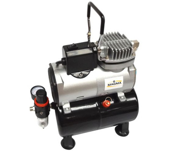 Kompresor z butlą kompresor do aerografu oryginał TC-181T z wentylatorem do aerografii mini wentylator Airbrush compressor zdjęcie nr 1