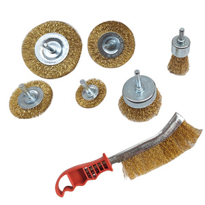 Zestaw szczotek drucianych wiertarka mosiężna druciana szczotka zdjęcie nr 2