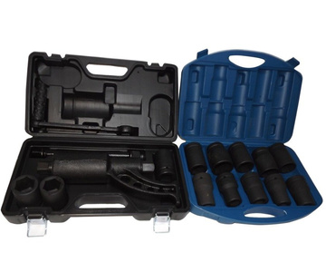 Klucz do kół z przekładnią 30 32 33mm 1:61 + nasadki udarowe 1" klucza 17-41 zestaw 10el. nasadka zdjęcie nr 2