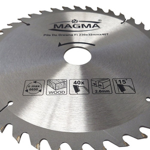 Piła tarcza tarcze do cięcia drewna 230mm 40T z widią 230x32 30/25,4/22,2/20 mm x 40 zębów widiowa Magma 230x32x40t zdjęcie nr 2