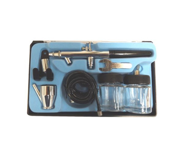 Kompresor z butlą do aerografu do aerografii TC-20T + aerograf AB-128 Airbrush compressor AB128 AB 128 zdjęcie nr 5