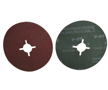 Krążek fibrowy fi 125 tarcza fibrowa do szlifowania metalu drewna pcv pakiet 25 szt. fibra granulacja 80 zdjęcie nr 5