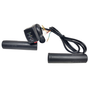 Rączka gazu kciukowa z kontrolkami z osłonką z diodami skuter elektryczny manetka diodowa 24V przyspieszenia zdjęcie nr 3