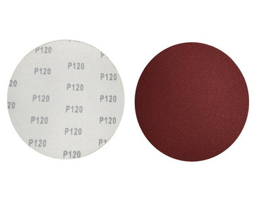 Krążki ścierne 180 mm papier na rzep gr. 120 100 szt ścierny krążek samoprzylepne zdjęcie nr 3