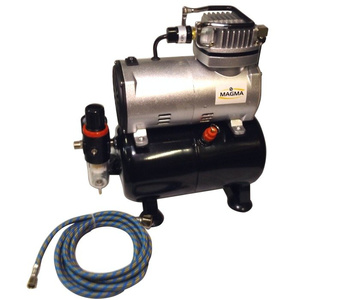 Kompresor do malowania z butlą 3l TC-20T z aerografem TG-203S zdjęcie nr 3