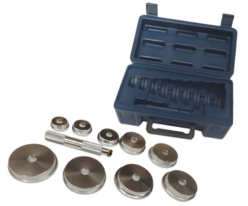 Zestaw do demontażu łożysk 10 elementów ściągacz do pras, wyciskania osiowego talerze prasy 1285 montażu uszczelniaczy 40-81mm wciskania 1014D tule zdjęcie nr 16