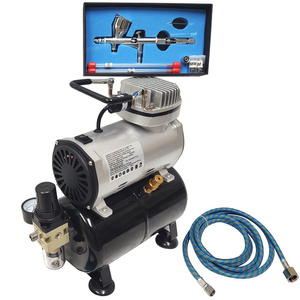 KOMPRESOR Z BUTLĄ + AEROGRAF AB-180 AB 180 AB180 3 dysze aerograf aerografy zdjęcie nr 11