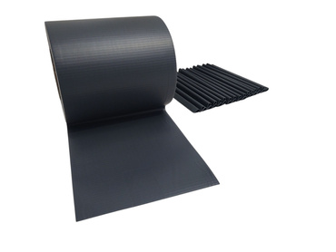 Taśma ogrodzeniowa antracyt 19x50 osłona na plot ogrodzenie panelowe grafit zdjęcie nr 4