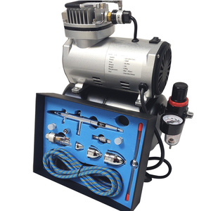 Aerograf AB-183K AB183K AB 183K + kompresor z butlą TC-20T zestaw pneumatyczny lakierniczy zdjęcie nr 17