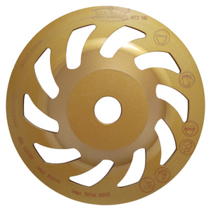 Tarcza garnkowa Tornado segmentowa 180mm MTX 180 profesjonalna szlifowania głowica do szlifowania betonu frez podsadzki, podłogi , betonu , jastrychu zdjęcie nr 7