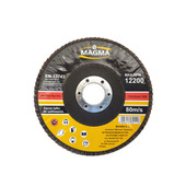 Tarcza tarcze do metalu szlifowania lamelka listkowa 125mm gr100 P100 Magma Tarcza lamelkowa Elektrokorund płytkowa płytkowe 80 listków