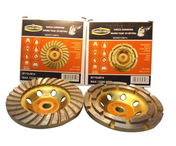 Tarcze diamentowe garnkowe 115mm M14 segmentowa dwurzędowa turbo 115M14 diament 5mm Magma 115xM14 115xM14 115M14 115 M14 zdjęcie nr 1