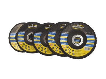 Tarcza tarcze do metalu szlifowania lamelka listkowa 125mm gr60 P60 Magma Tarcza lamelkowa Elektrokorund płytkowa płytkowe zdjęcie nr 2