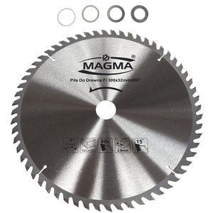 Piła tarcza tarcze do cięcia drewna 300 mm 60t z widią 300x32 mm x 60 zębów widiowa Magma 300x32x60t red 30 mm 25,4 mm 22,23 mm 20 mm 300x30 300x25,4 300x22,23 zdjęcie nr 1