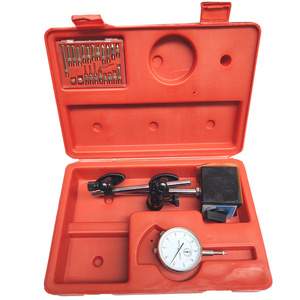 Końcówki przedłużki czujnika zegarowego 22el.+ czujnik zegarowy 10mm magnetyczny + statyw w walizce zdjęcie nr 2