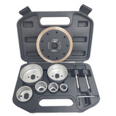 Otwornica płytek zestaw otwornic 8 wolframowych do glazury wolframowe otwornica płytek wolframowa  8 + Tarcza diamentowa do cięcia 125x1,4mm turbo ceramika, beton Magma MYT 125x22,2 125 x 22,2 125x22,2mm