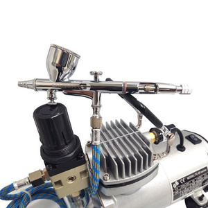 AEROGRAF AB180 AB-180 AB 180 3 DYSZE + MINI KOMPRESOR 4BAR NOWY VAT DO AEROGRAFII SPRĘŻARKA AIR BRUSH STUDIO zdjęcie nr 10