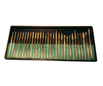 Mini szlifierka 1/4" pneumatyczna Kit AT7032BK trzpieniowa + zestaw frezów trzpieniowych 3mm GPS30 zdjęcie nr 8