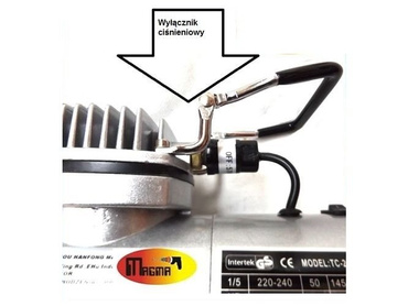 Aerograf kompresor stojak pistolet lakierniczy TG 130 mini TG130 z kompresorem TG-130 zdjęcie nr 3