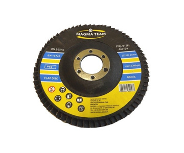 Tarcza tarcze lamelka listkowa 115mm gr 60 10 sztuk do metalu Magma płytkowa płytkowe zdjęcie nr 2