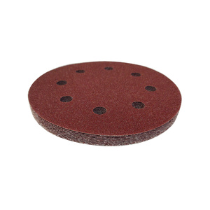 Krążki ścierne 180 mm papier na rzep gr. 36 z otworami 10 szt ścierny krążek samoprzylepne otwory 90mm zdjęcie nr 12