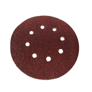 Krążki ścierne 180 mm papier na rzep gr. 150 z otworami 100 szt ścierny krążek samoprzylepne zdjęcie nr 9