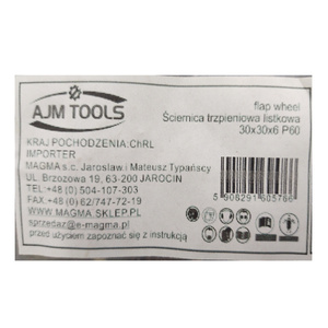 Ściernica trzpieniowa listkowa 30x30x6 P60 listowych na trzpieniu zdjęcie nr 11