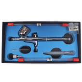 Aerograf AB-130 3 dysze 0,2; 0,3; 0,5 do aerografii BEZ LOGO AB130 AB 130