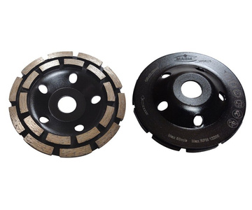 Tarcza diamentowa garnkowa 125x22 segmentowa PREMIUM MPDR125 7mm głowica do szlifowania betonu podwójny segment zdjęcie nr 4