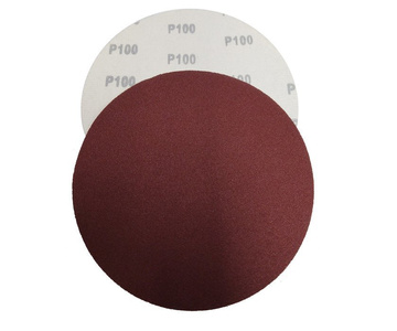 Krążki ścierne 180 mm papier na rzep gr. 100 10 szt ścierny krążek samoprzylepne zdjęcie nr 3