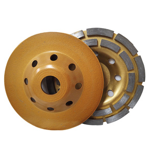 Zestaw 10 sztuk tarcz tarcza diamentowa garnkowa 125x22,2 segmentowa Dz-3 diament 3mm AJM Tools głowica do szlifowania betonu podwójny segment zdjęcie nr 8