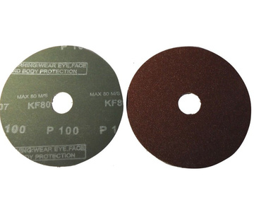 Krążek fibrowy tarcza fibrowa do szlifowania metalu drewna pcv pakiet 25 szt. fibra granulacja 100 zdjęcie nr 5