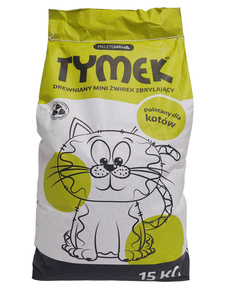Żwirek mini, zbrylający dla kota – Tymek 15 KG Ściółka do kuwety zdjęcie nr 5