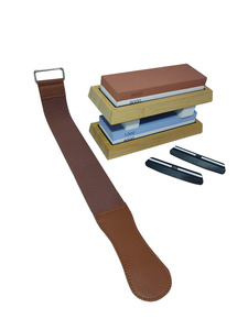 Osełka dwustronna do noży kamień szlifierski ostrzenia ostrzałka 3000/8000 + osełka dwustronna do noży kamień szlifierski ostrzenia ostrzałka 6000/1000 + pasek skórzany skóra ekologiczna ostrzenia wygładzania zdjęcie nr 2