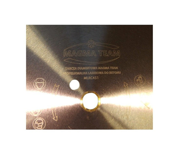 Tarcza diamentowa do cięcia betonu krawężników pro laserowa 450x25,4mm MLRC451 Turbo laser Magma żelbeton do betonu zbrojonego MLRC 450x25,4 450 x 25,4 450x25,4mm H 15 mm zdjęcie nr 4