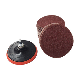 Zestaw krążki na rzep papier ścierny PEX 125mm 125 mm gr 36 krążek 100 szt + dysk na rzep szlifierski z gąbką 125 mm 125mm zdjęcie nr 2