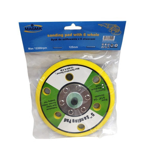 Tarcza dysk do szlifierki na rzep 125mm 6 dziur 5" 5/16" sanding pad zdjęcie nr 1