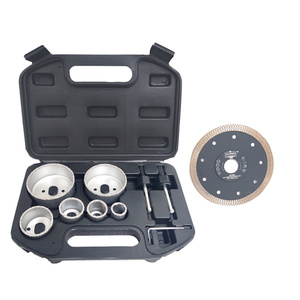 Otwornica płytek zestaw otwornic 8 wolframowych do glazury wolframowe otwornica płytek wolframowa 8 + Tarcza diamentowa do cięcia 125x1,4mm turbo ceramika, beton Magma MYT 125x22,2 125 x 22,2 125x22,2mm zdjęcie nr 2