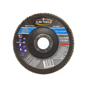 Tarcza tarcze do metalu szlifowania lamelka listkowa 125 mm 125mm gr80 P80 AJM Tools Tarcza lamelkowa Elektrokorund płytkowa płytkowe zdjęcie nr 5