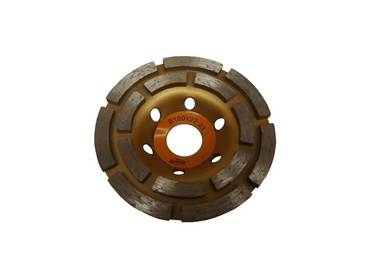 Tarcza diamentowa garnkowa 100x22,2 segmentowa DCWD100 diament 5mm Magma głowica do szlifowania betonu podwójny segment zdjęcie nr 7