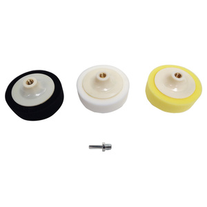 Zestaw gąbek gąbka biała czarna żółta 150 3 miękka średnia twarda 150mm 150xm14 150x45 3sztuki komplet + tzpień M14 zdjęcie nr 15